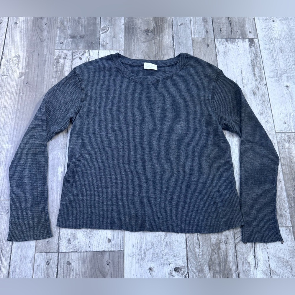 Anthropologie t.la gray Crew Neck Long Sleeve Top Shirt Small